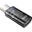 Перехідник Hoco UA36D USB-C Male to Lightning Female OTG Black [140336] - мініатюра 3