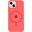 Чехол Silicone Case Full Protective AA with MagSafe для Apple iPhone 14 Plus 6.7 Арбузный/Watermelon red - миниатюра 2