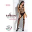 Бодистокинг Passion BS060 комбинезон имитация трусиков и гольфиков S/M/L black - миниатюра 7