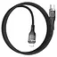 Кабель с экраном Hoco U115 Type-C to Lightning PD 20W 120 см черный - миниатюра 1