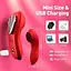 Смарт-вибратор Love Spouse Magnetic клиторальный 11 см для женщин USB 10 режимов красный - миниатюра 12