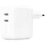 МЗП Brand_A_Class 35W Dual Power Adapter for Apple (2USB-C) (AAA) (box) White - мініатюра 1
