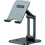 Подставка для смартфона Baseus Desktop Biaxial Foldable Metal Stand Gray (LUSZ000013) [134780] - миниатюра 5