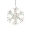 Елочное украшение "Снежинка с кристаллами" 6,5 см, YQ1463837 - миниатюра 1