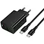МЗП Hoco CS94A Leader PD20W+QC3.0 (1USB-A/1C) + кабель Type-C to Type-C Black - мініатюра 3