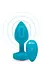 Анальна пробка B-Vibe Vibrating Jewel Plug S/M 9.8 см (бірюзовий) - мініатюра 3