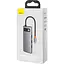 USB-хаб Baseus Metal Gleam Series 6-in-1 Multifunctional Type-C Hub Docking Station Space Gray (CAHUB-CW0G) [75252] - мініатюра 4