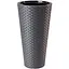 Горщик для квітів Form-Plastic Rattana слим-40 63 л антрацит (3850-014) - мініатюра 1