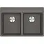 Кухонна мийка Franke Maris, фраграніт, прямокутник, без крил, 760х510х200мм, чаша - 2, врізна, MRG 620 TL, сірий камінь - мініатюра 1