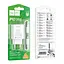 МЗП Hoco C143A Benefit PD20W (1USB-C) + кабель Type-C to Lightning White - мініатюра 6