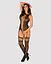 Бодістокінг Obsessive Bodystocking F236 глибоке декольте імітація шнурівки S/M/L - мініатюра 3
