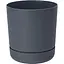 Горщик для квітів Form-Plastic Сатіна-20 5.2 л антрацит (4270-014) - мініатюра 1