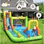 Надувний водний дитячий центр Costway Park Bounce House з гіркою (без вентилятора) - мініатюра 2