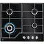 Варочная поверхность газовая на стекле Electrolux 60 см чугун черный - миниатюра 1