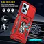 Ударостійкий чохол Epik Camshield Army Ring для Xiaomi Redmi 12 / Poco M6 Pro 5G Червоний / Red - мініатюра 4