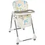 Белый стульчик для кормления Bambi M 3233L из экокожи, с принтом  - миниатюра 1