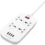 Сетевое зарядное устройство удлинитель LDNIO SC4407 4 USB 4 розетки 2m белый - миниатюра 1