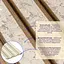 Рейка декоративна Wall Sticker PS 2900х120х12 мм Бежевий меланж із золотими вкрапленнями (D) SW-00001742 - мініатюра 8