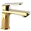 Змішувач для умивальника Topaz Lexi TL- 21201-H57-AUV Золотий - мініатюра 2