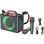 Портативна акустика Hoco BS57 Jenny Dual Mic Wireless Karaoke караоке система 2 мікрофони чорна - мініатюра 1