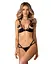 Комплект белья Obsessive Keira Lise otwarty, L/XL (черный) - миниатюра 1