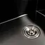 Кухонная мойка PVD черная 78x50 R Platinum Handmade (круглый сифон 3.0/0.8), Черный - миниатюра 7