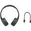 Навушники Sony On-ear WH-CH520 BT 5.2 SBC AAC Wireless Mic чорні - мініатюра 4