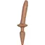 Анальна пробка з дилдо 2 в 1 Strap-On-Me Switch Plug-In Realistic Dildo Caramel S діаметр 3.3/2.9 см - мініатюра 1