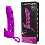 Насадка на пенис Pretty Love Vibrating Penis Sleeve 15.2 см розовый - миниатюра 5