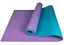 Коврик для йоги и фитнеса EasyFit TPE+TC 6 мм двухслойный фиолетовый-мятный (EF-1924-V/M) - миниатюра 1