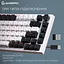Клавіатура бездротова ігрова механічна GamePro MK-160-W Pro White-Black QLAB Orange Switches Hot-Swap - мініатюра 4