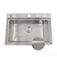 Кухонна мийка накладна з нержавіючої сталі кухонна станція Nett NS-7048, Нержавіюча сталь - мініатюра 7