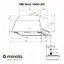 Вытяжка Minola HBI 5622 BLF 1000 LED полностью встраиваемая - миниатюра 7