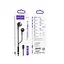 Наушники Hoco M115 Sagacious universal earphones with microphone iP черные - миниатюра 2
