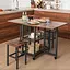 Комплект меблів Costway Design розкладний стіл з стільцями в стилі Loft - мініатюра 2