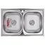 Кухонна мийка Zerix Z8050D-08-180MD Double micro decor ZM0613, Decor - мініатюра 1