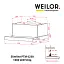 Вытяжка телескопическая WEILOR Slimline PTM 6230 SS 1000 LED Strip - миниатюра 11
