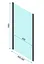 Душова кабіна Rea Rapid Swing 100x70 black REA-K6423 + REA-K6407, Чорний матовий, Універсальна, прозорий - мініатюра 7