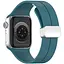 Ремешок DK для Apple Watch 38mm (Series 1 / 2 / 3) Silicone Sport Magnetic (017247) (ocean blue / silver) - миниатюра 2