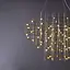 Невесомая золотая трехъярусная люстра Ø 80 см Ст. MJ205-800 Titanium | Line F - миниатюра 3