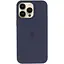 Чехол Silicone Case AA Logo with MagSafe для Apple iPhone 12 Pro Max 6.7 Темно-синий/Midnight blue - миниатюра 2
