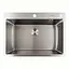 Кухонная мойка Platinum Handmade 70x50 нержавейка (сифон круглый, 3,0/0,8), Нержавеющая сталь - миниатюра 1