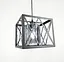 Підвісний світильник у геометричному чорному каркасі Line.F Колір плафона Графітовий - мініатюра 5