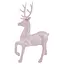 Елочная игрушка MIS LT Олень Благородный большой 15х7х20 см розовый - миниатюра 1