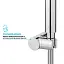 Держатель для ручной душевой лейки Drop HL-M90-CH крепеж дюбель - миниатюра 7