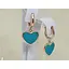 Золоті сережки-підвіски Favoritum Серця з емаллю. 210181 - мініатюра 2
