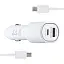 Автомобільний зарядний пристрій Samsung Dual Port Car Charger USB + Type-C Port 45W High c0py Білий - мініатюра 1