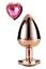 Анальна пробка Gleaming Love Gold Plug M 8.3 см (золотий) - мініатюра 2
