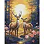 Алмазная мозаика Грациозные олени AMO7997, 40х50 см - миниатюра 1