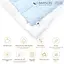 Ковдра пухова MirSon Karmen №1861 Bio-Blue 50% пух king size 240x220 блакитна (2200003014884) - мініатюра 3